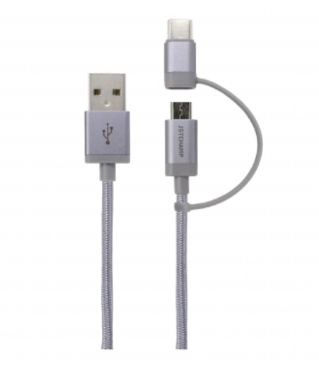 The 2 in 1 USB Type-C & Micro USB Cable